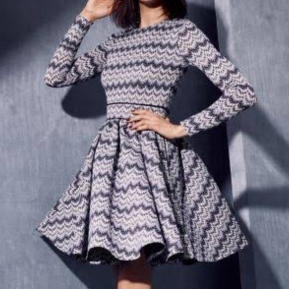 Maje long sleeve fit and flare size 1 dress - Picture 7 of 7